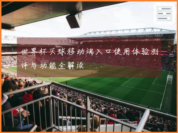 世界杯买球移动端入口使用体验测评与功能全解读